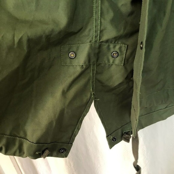 Engineered Garments FWK Women's Large Olive Green Hooded Utility Coat - Picture 6 of 6